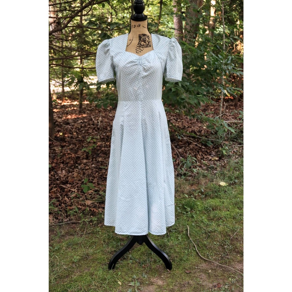 Women's Vintage 1950s Day Dress Medium Cottage Floral